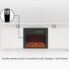 TV Cabinet, TV Unit With Fireplace, Have Heat And Flame Color Changes - White - Image 13