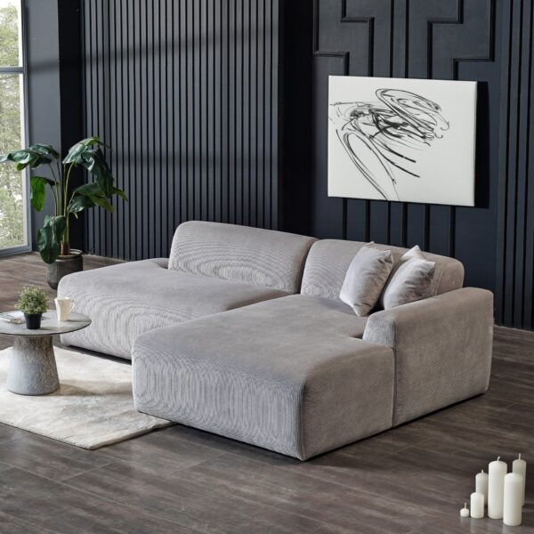 Mar - Sectional Sofa Right Facing - Gray