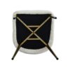 Modern Sponge-Filled Dining Chair, Solid Wood Metal Legs, Suitable For Restaurants, Living Rooms And Rooms (Set of 2) - White - Image 18