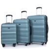 Expandable 3 Piece Luggage Sets Pc Lightweight & Durable Suitcase With Two Hooks, Spinner Wheels, Tsa Lock, (21/25/29) - Dark Green - Image 4
