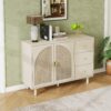 2 Door 3 Drawer Cabinet, Suitable For Bedroom - Natural - Image 5