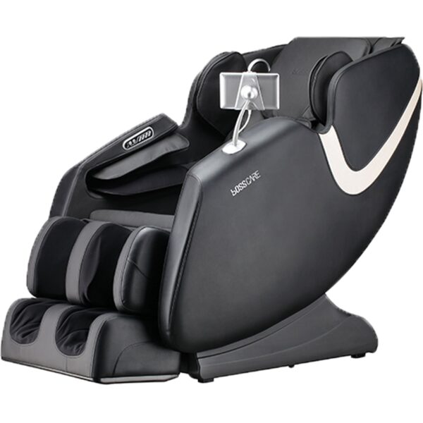 Bosscare - 2023 New Massage Full Body Chairs With Ai Voice, App Control Zero Gravity Shiatsu Recliner Massage Chair - Black
