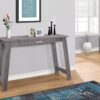 Computer Desk For Home Office, Laptop, Storage Drawers, Modern - Gray - Image 3