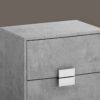 Accent Side Table, Storage Drawer, Contemporary, Elegant Design - Gray - Image 3