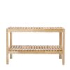 Shoe Bench-Birch, 3 Tier Sturdy Shoe Bench, Storage Shoe Organizer, Holds Up To 300Lbs For Entryway Bedroom Living Room Balcony - Natural Wood - Image 7