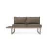 Sterling - Outdoor Aluminum V Shaped 5 Seater Sofa Set With Cushions - Gray / Khaki / Silver - Image 3