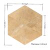 Hexagon Marble Polished Tile For Wall And Floor - Beige / Gold - Image 4