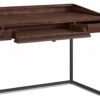 Ralston - Desk - Distressed Charcoal Brown - Image 3