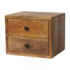 Solis - 2 Drawer Wall Mounted Nightstand - Beige - Image 3