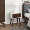 Avery - Night Stand 1 Drawer - Dark Brown / White - Image 13