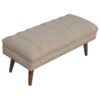 Boucle Puffer Bench - Beige - Image 7