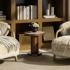 Bolin - Round Pillar Burl Accent Side Table - Walnut Brown - Image 5