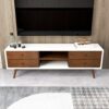 Caroline - White TV Stand Up To 72" - Brown / White - Image 10