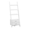 Etagere Bookcase Ladder 4 Tier - White - Image 5