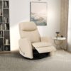 Harlow - Swivel Glider Recliner Chair - Ivory - Image 5