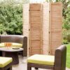 Panel Solid Wood, Folding Room Divider - Natural - Image 9