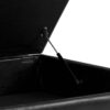 Owen - Square Coffee Table Storage Ottoman - Distressed Black - Image 7