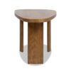Melvin - Modern Oak Oblong Oval Console Desk - Cafe Brown Oak - Image 6