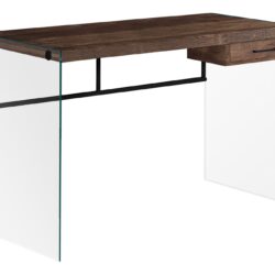 Computer Desk For Home Office, Laptop, Storage Drawers, Modern - Brown