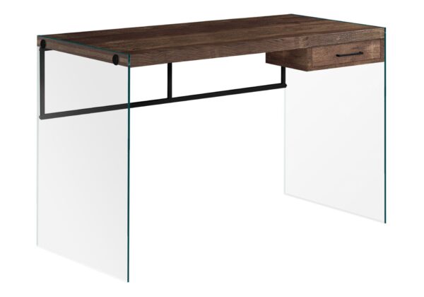 Computer Desk For Home Office, Laptop, Storage Drawers, Modern - Brown