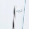 Semi-Frame Single Sliding Shower Door, 304 Stainless Steel, 5 / 16" (8Mm) Thick Sgcc Tempered Clear Glass - Chrome - Image 5