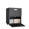 Office Furniture Copier Cabinet 2 Door Steel Copier Stand Mobile Pedestal File Printer Stand - Black - Image 4