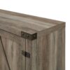 Farmhouse Barn Door TV Stand For TVs Up To 65" - Gray Wash - Image 3
