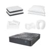 Comfort Care - Queen Size Hybrid Restful Nights Euro Top Mattress With Premium Comfort Bedding Pack - Black / White - Image 2