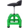 Pneumatic 360 Degree Swivel Stool, Mechanics Rolling Creeper Seat, Heavy Duty Rolling Mechanics Stool, Shop Stool With Casters - Green - Image 6