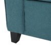 Hayes - Contemporary Armed Storage Bench With Rolled Arms - Teal - Image 12