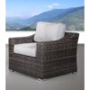 Patio Chair With Cushions, Durable Construction - Gray Mix - Image 4