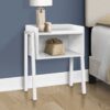 Accent Table, Side Contemporary & Versatile Placement - White - Image 12