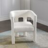 Contemporary Designed Fabric Upholstered Accent Chair Dining Chair For Living Room, Bedroom, Dining Room (Set of 2) - Beige - Image 11