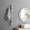 Vertical Eight Hook Coat Rack Wall Mount - Silver - Image 2