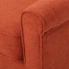 Classic Loveseat With Rolled Armrests And Button Tufting - Orange - Image 10