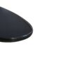 Adjustable Height Black Tempered Glass Table Desk Table With Lockable Wheels - Transparent / White - Image 7
