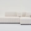 Jessica - Lamb Wool Right Facing Sectional Sofa With Chaise - Beige - Image 3
