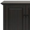 Amherst - Wide 4 Door Storage Cabinet - Hickory Brown - Image 8