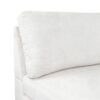 Fabric Upholstered Chaise Lounge With Iron Bracket Legs - Ivory - Image 12
