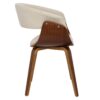 Vintage Mod - Mid-Century Modern Dining / Chair (Set of 2) - Walnut / Cream - Image 3