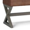 Salinger - Large Ottoman Bench - Distressed Saddle Brown - Image 4
