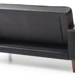 Loveseat Elegant With Versatile Bed Feature - Black