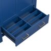 Bathroom Vanity With Single Sink, Combo Cabinet Undermount Sink, Bathroom Storage Cabinet With 2 Doors And A Drawer, Soft Closing, Multifunctional Storage, Solid Wood Frame - Blue - Image 17