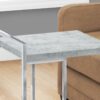 Accent Table, C - Shaped, Modern & Convenient Design - Gray - Image 8