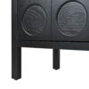 Stylish Storage Cabinet Sideboard With Unique Geometric Circle Door Design - Black - Image 15