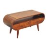 Circular TV Stand - Chestnut - Image 8