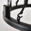 6 Light (No Bulbs) Wagon Wheel Chandelier Farmhouse Modern Small Round Chandelier For Living Room Kitchen Island Foyer Hallway Entryway Bedroom Dining Room Light Fixture Ceiling Hanging - Matte Black - Image 12