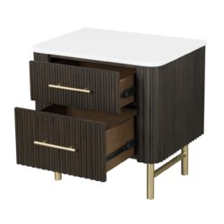 Clayten - Eastern King 3 Pieces Bedroom Set (Bed, Nightstand, Chest) - Espresso