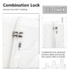 Set 3 Pieces 20" / 24" / 28" Abs Spinner Wheel Luggage, Matching Color, With Combination Lock - White - Image 6