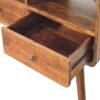 Triple Curved Console Table - Brown - Image 5